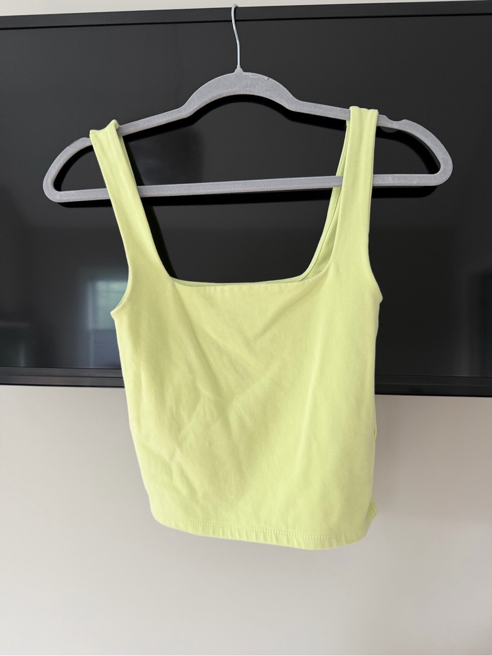 Forever 21 Square Neck Tank Top - Lime